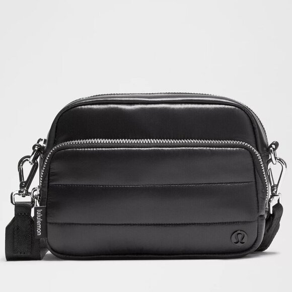 NWT Lululemon Everywhere Crossbody Bag 2L Wunder Puff - Black - Picture 1 of 8